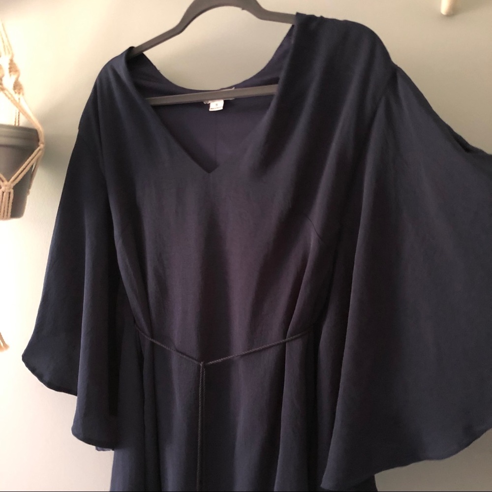 Navy Blue Blouse ✵ Tassel Ties ✵ Summer Cover